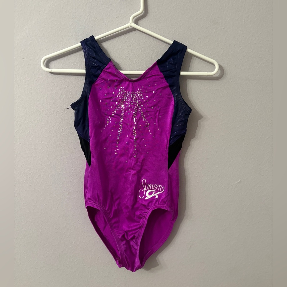 Simone Biles GK Elite Pink and Black Leotard